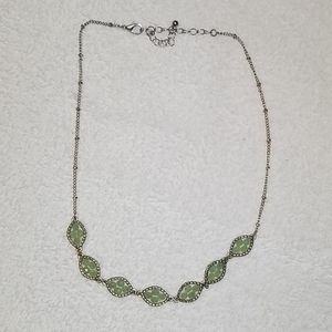 Green gem necklace
